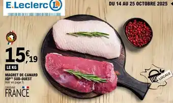 E.Leclerc Magret de Canard IGP Sud-Ouest offre