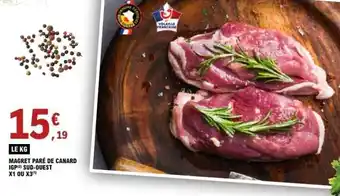 E.Leclerc Magret Paré de Canard IGP Sud-Ouest offre