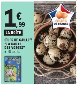 E.Leclerc Œufs de caille offre