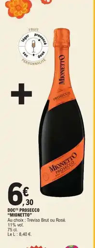 E.Leclerc DOC Prosecco Mionetto offre