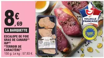 E.Leclerc ESCALOPE DE FOIE GRAS DE CANARD offre