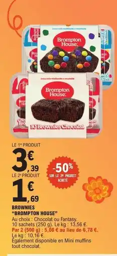 E.Leclerc BROWNIES BROMPTON HOUSE offre