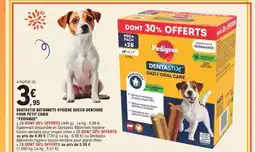 E.Leclerc Dentastix Bâtonnets Hygiène Bucco-Dentaire pour Petit Chien offre