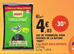 E.Leclerc SAC DE TOURNESOL POUR OISEAUX DE LA NATURE “HOPI” offre