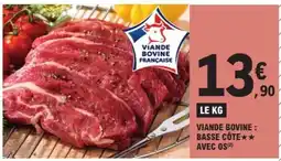 E.Leclerc Viande Bovine : Basse Côte** Avec Os offre