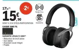 E.Leclerc Casque sans fil offre