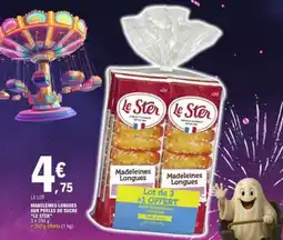 E.Leclerc LÉ STER MADELEINES LONGUES AUX PERLES DE SUCRE offre