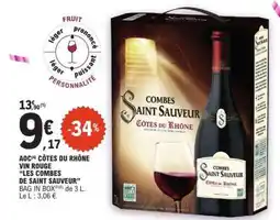 E.Leclerc COMBES SAINT SAUVEUR CÔTES DU RHÔNE offre