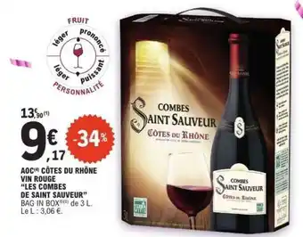 E.Leclerc COMBES SAINT SAUVEUR CÔTES DU RHÔNE offre