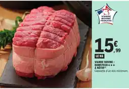 E.Leclerc Viande bovine : rumsteck*** à rôtir offre
