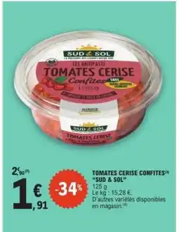 E.Leclerc TOMATES CERISE CONFITES offre