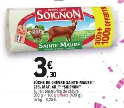 E.Leclerc Bûche de chèvre Sainte-Maure offre