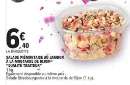 E.Leclerc Salade Piémontaise au jambon à la moutarde de Dijon offre