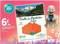 E.Leclerc TRUITE FUMÉE DES PYRÉNÉES PÊCHERIES BASQUES offre