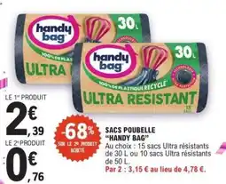 E.Leclerc Sacs poubelle 'Handy Bag' offre