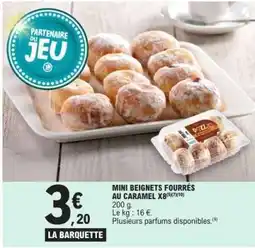 E.Leclerc MINI BEIGNETS FOURRÉS AU CARAMEL X8 offre