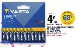 E.Leclerc VARTA LONGLIFE POWER offre