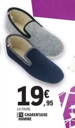 E.Leclerc Charentaise homme offre