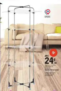E.Leclerc SÉCHOIR TOUR 45 M GRIS CARBONE offre