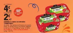 E.Leclerc SARDINES À L'HUILE LES INFUSÉES CONNETABLE offre