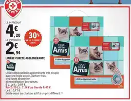 E.Leclerc LITIÈRE PURETÉ AGLOMÉRANTE offre