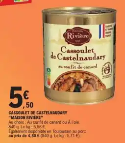 E.Leclerc Cassoulet de Castelnaudary 'Maison Rivière' offre