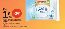 E.Leclerc Papier hygiénique humide LOTUS offre