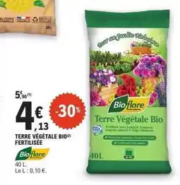 E.Leclerc TERRE VÉGÉTALE BIO FERTILISÉE offre