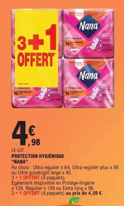E.Leclerc PROTECTION HYGIÉNIQUE “NANA” offre