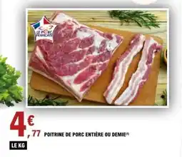 E.Leclerc Poitrine de porc entière ou demie offre