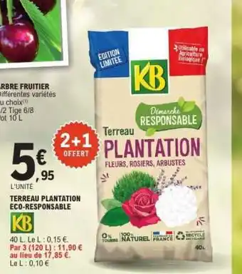 E.Leclerc TERREAU PLANTATION ECO-RESPONSABLE offre