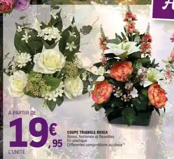 E.Leclerc COUPE TRIANGLE ROSEA offre