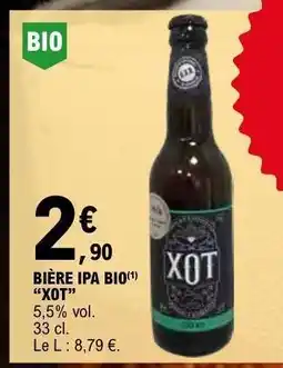 E.Leclerc BIÈRE IPA BIO XOT offre