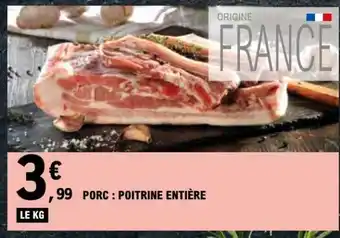 E.Leclerc Porc : poitrine entière offre