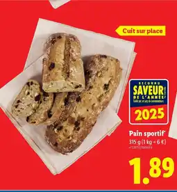 Lidl Pain sportif offre