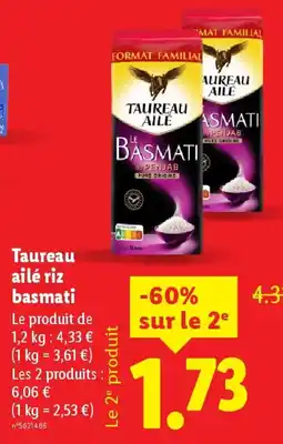 Lidl TAUREAU AILE Riz Basmati offre