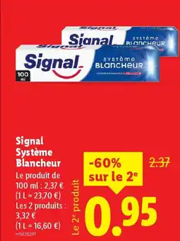Lidl SIGNAL Système Blancheur offre
