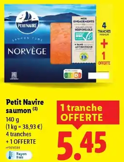 Lidl PETIT NAVIRE saumon offre