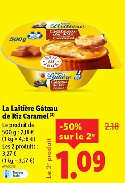 Lidl NESTLE La Laitière Gâteau de Riz Caramel offre