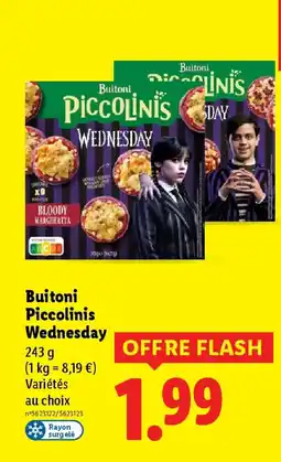 Lidl BUITONI Piccolinis Wednesday offre