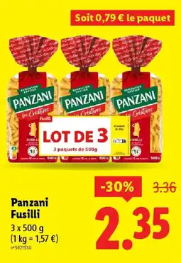 Lidl PANZANI Fusilli offre
