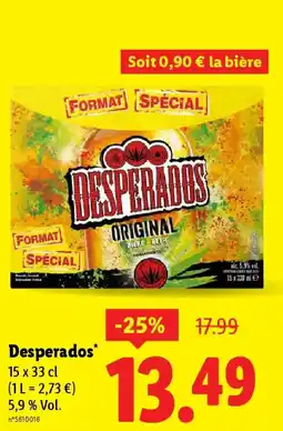 Lidl DESPERADOS offre