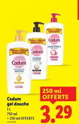 Lidl CADUM gel douche offre