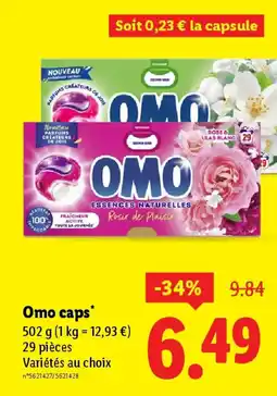 Lidl OMO caps offre