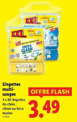 Lidl Lingettes multi- usages offre