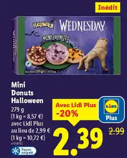 Lidl HALLOWEEN Mini Donuts offre