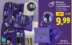 Lidl WEDNESDAY Couverture et coussin offre