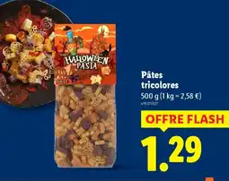 Lidl HALLOWEEN Pasta Pâtes tricolores offre