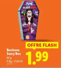 Lidl FINI Bonbons Scary Box offre