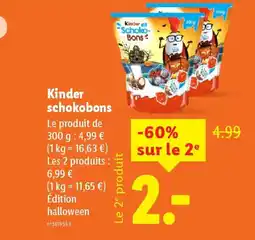 Lidl KINDER Schokobons offre
